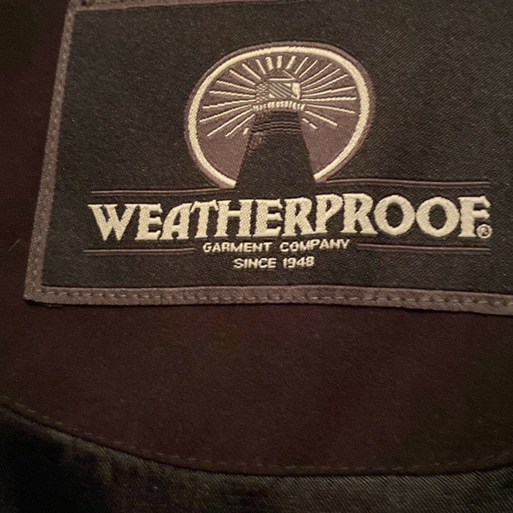 Like New Black trench coat Weatherproof removable lining 42L tons of pockets - Picture 5 of 15